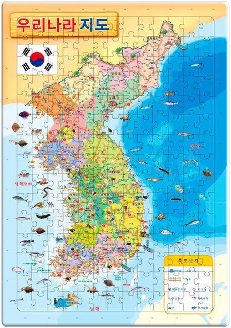 우리나라 지도 4절 퍼즐
