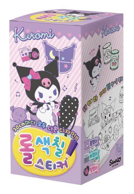 산리오캐릭터즈 쿠로미 롤색칠스티커