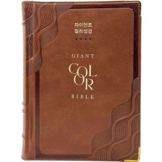 자이언트 컬러성경(특강대용단본/개역개정단본/무지퍼/PU/반달색인/주석/브라운)