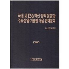 국내·외 ESG 혁신 정책 동향과 주요산업·기술별 대응전략 분석