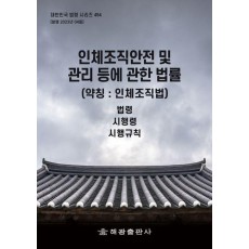 인체조직안전 및 관리 등에 관한 법률(약칭: 인체조직법): 법령, 시행령, 시행규칙